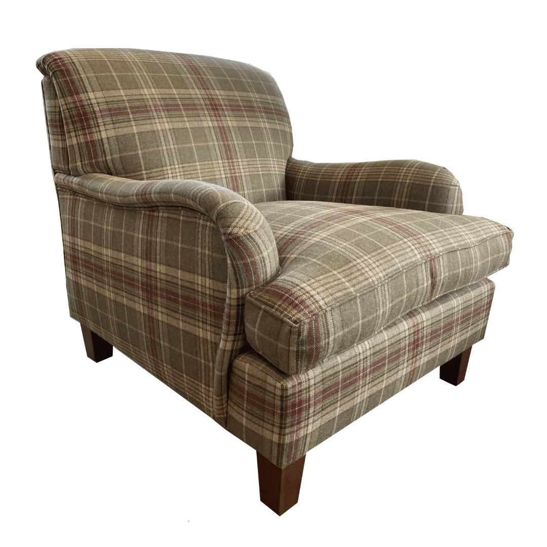 Ralph Armchair in Ralph Lauren Hardwick Plaid Armchair - Gaudion Furniture