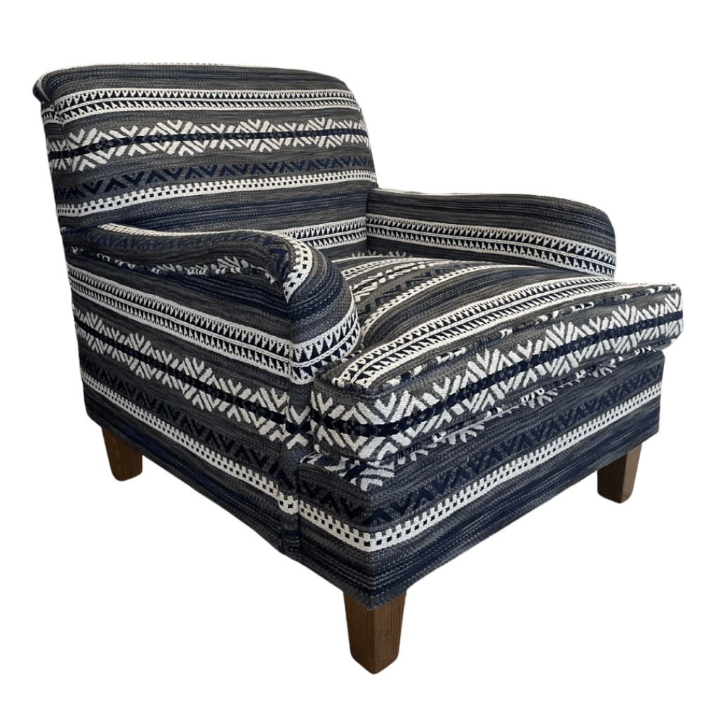 Ralph Armchair Upholstered in Ralph Lauren Mountain Pass - Gaudion Furniture