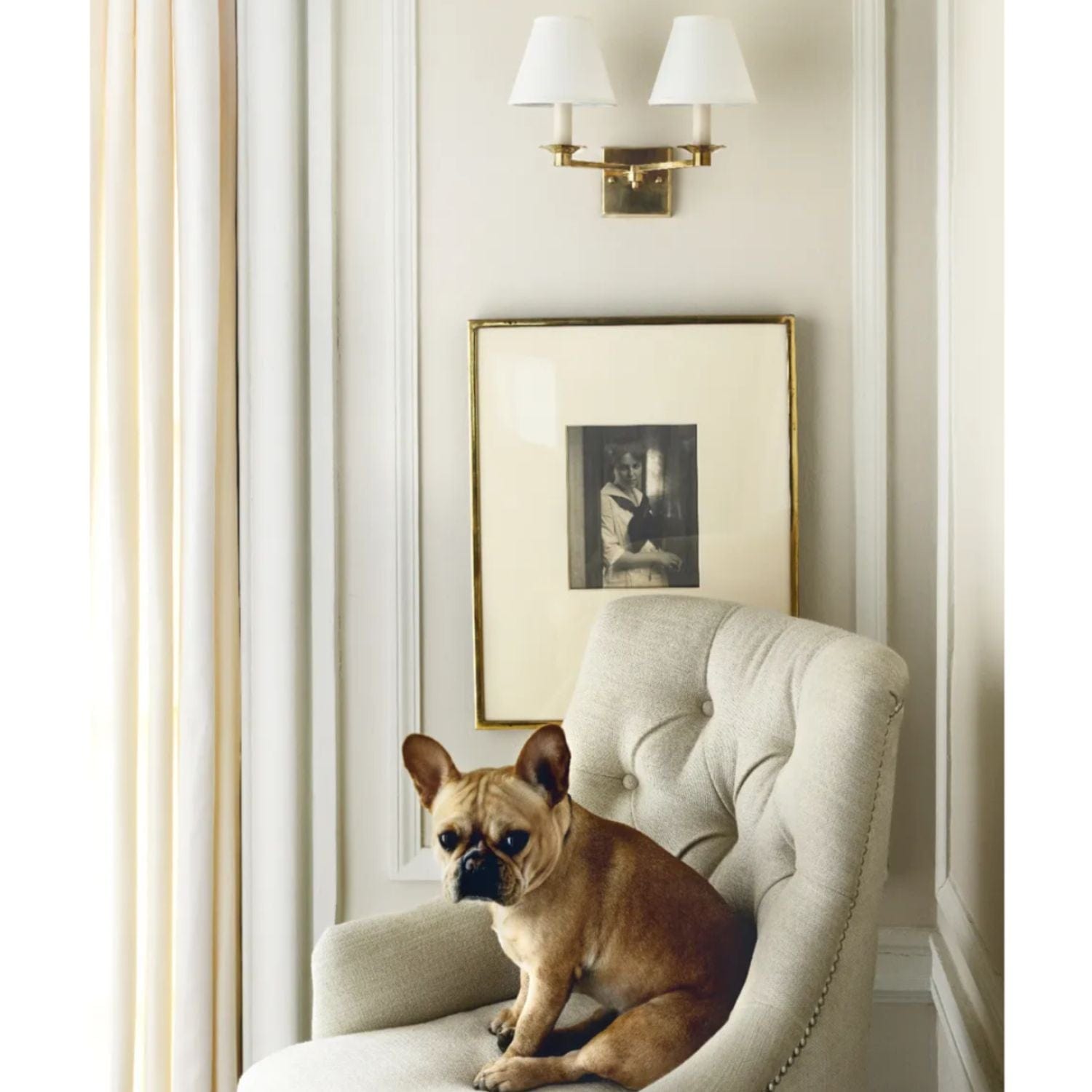 Ralph Lauren Evans Double Arm Sconce - Gaudion Furniture