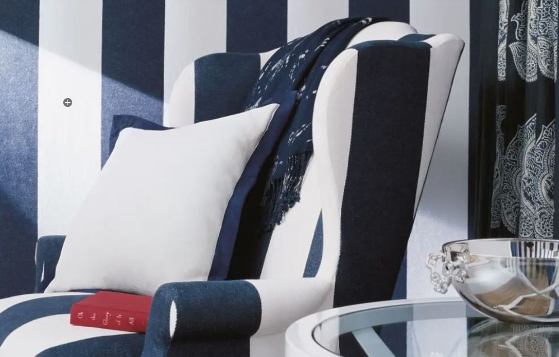 Ralph Lauren Spalding Stripe Wallpaper 14 Colours - Gaudion Furniture