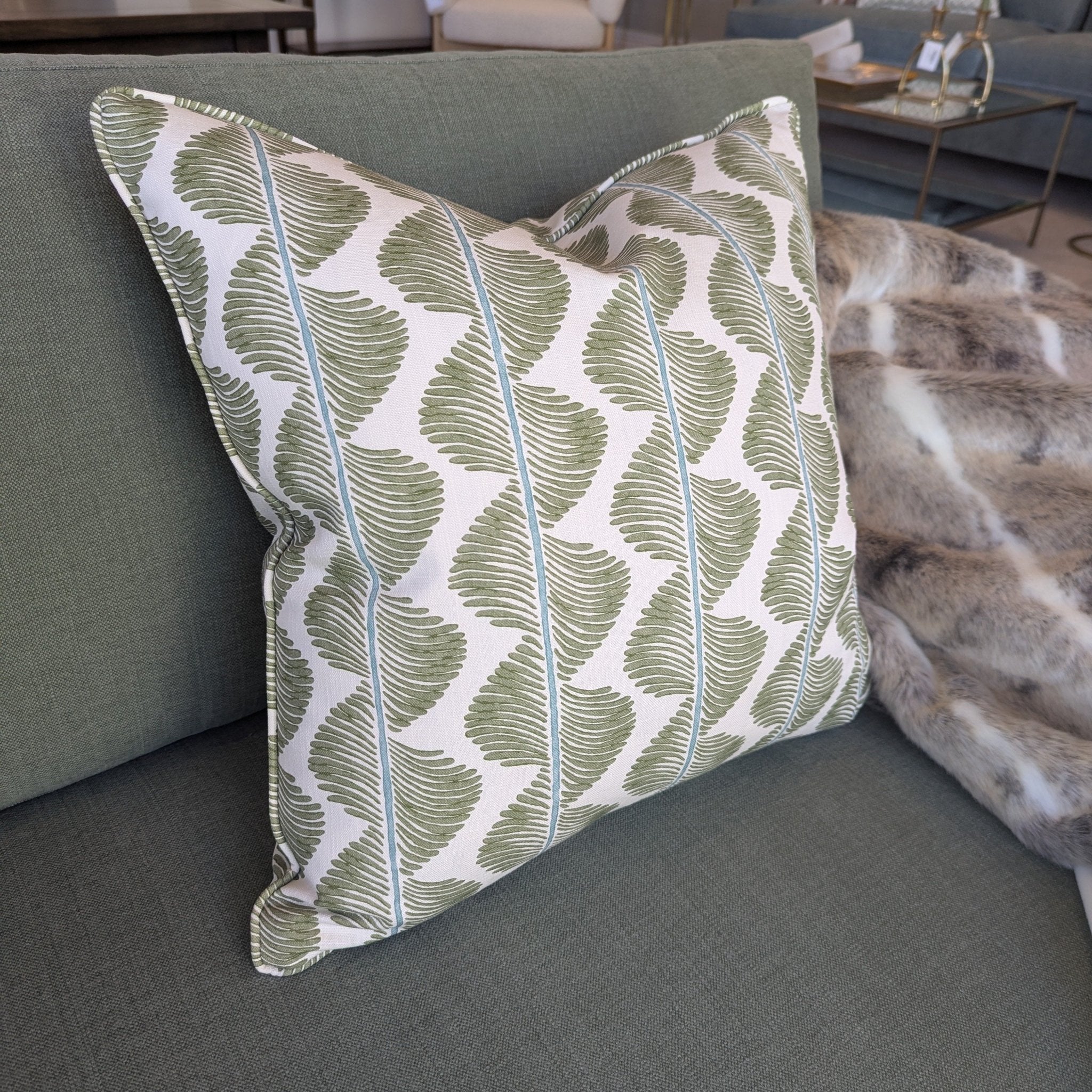 Romo Aubin Matcha Cushion - Gaudion Furniture