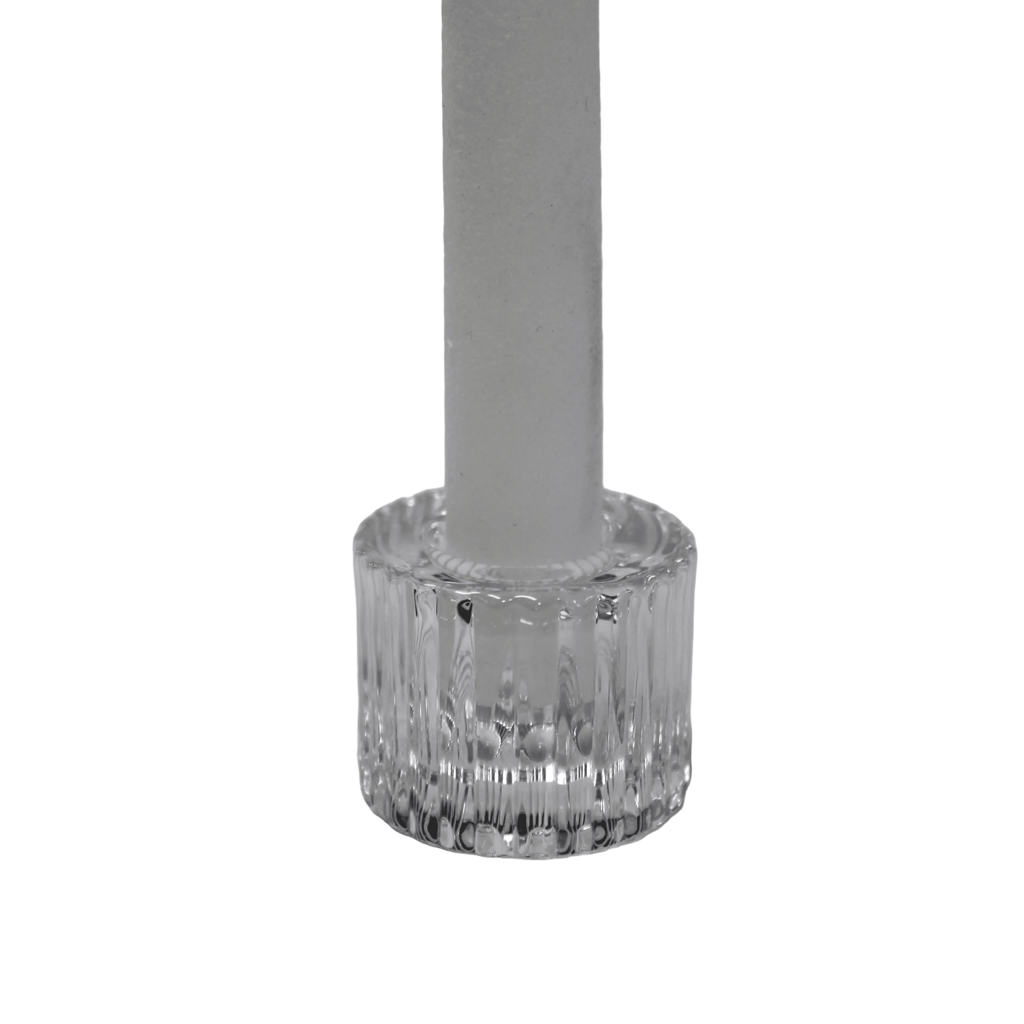 Ruffle Glass Candle Holders - 3 Sizes - Gaudion Furniture