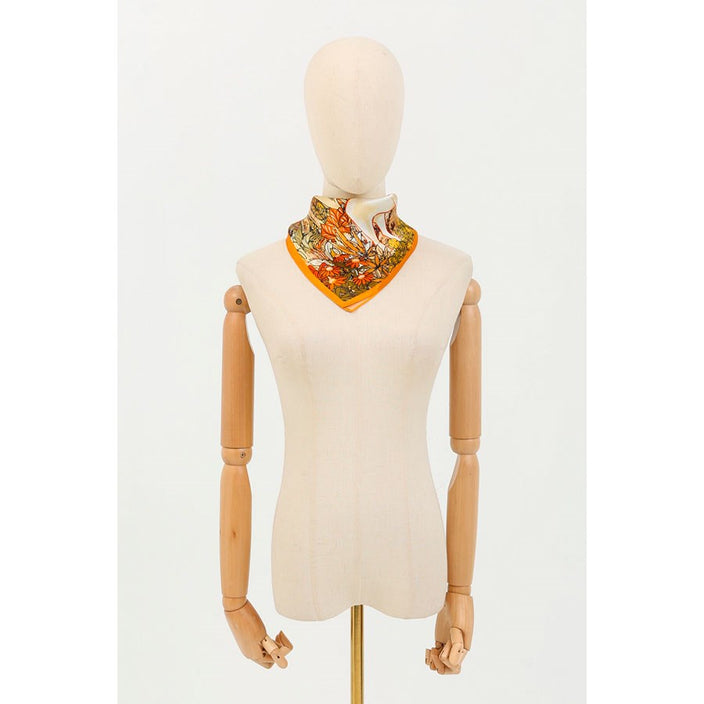 Silk scarf - Wild Paris Dark Green