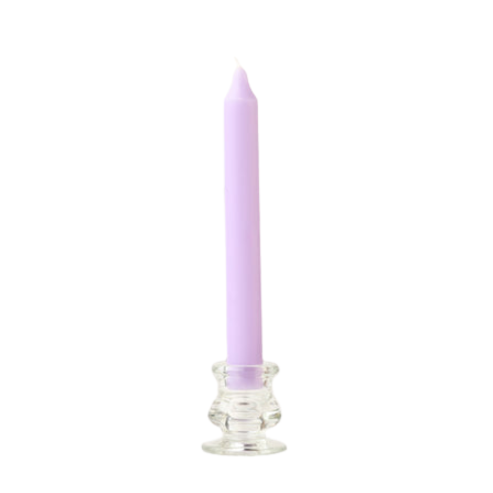 Purple dinner candle