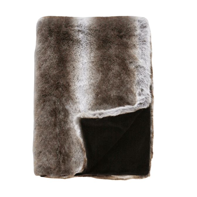 Fur Throw - Striped Elk Luxury