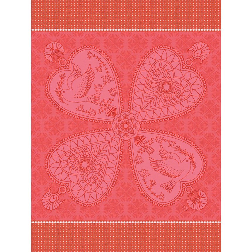 Tea towel Peace & Love Le Jacquard Francais - Gaudion Furniture