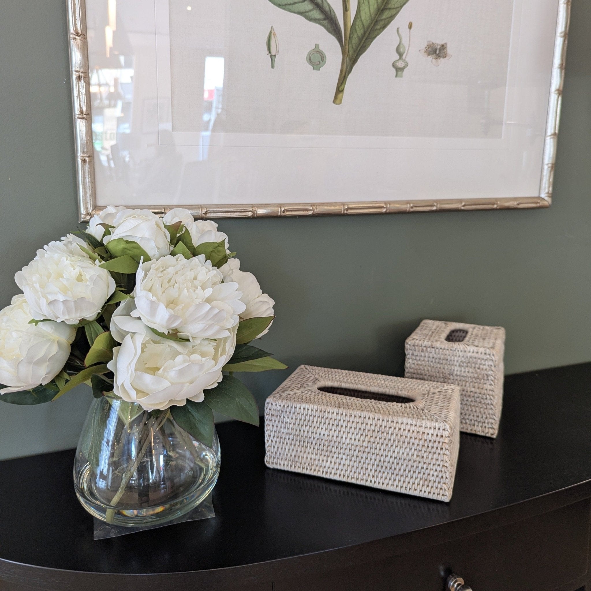 Tissue Box Rectangle White Wash - Gaudion Furniture