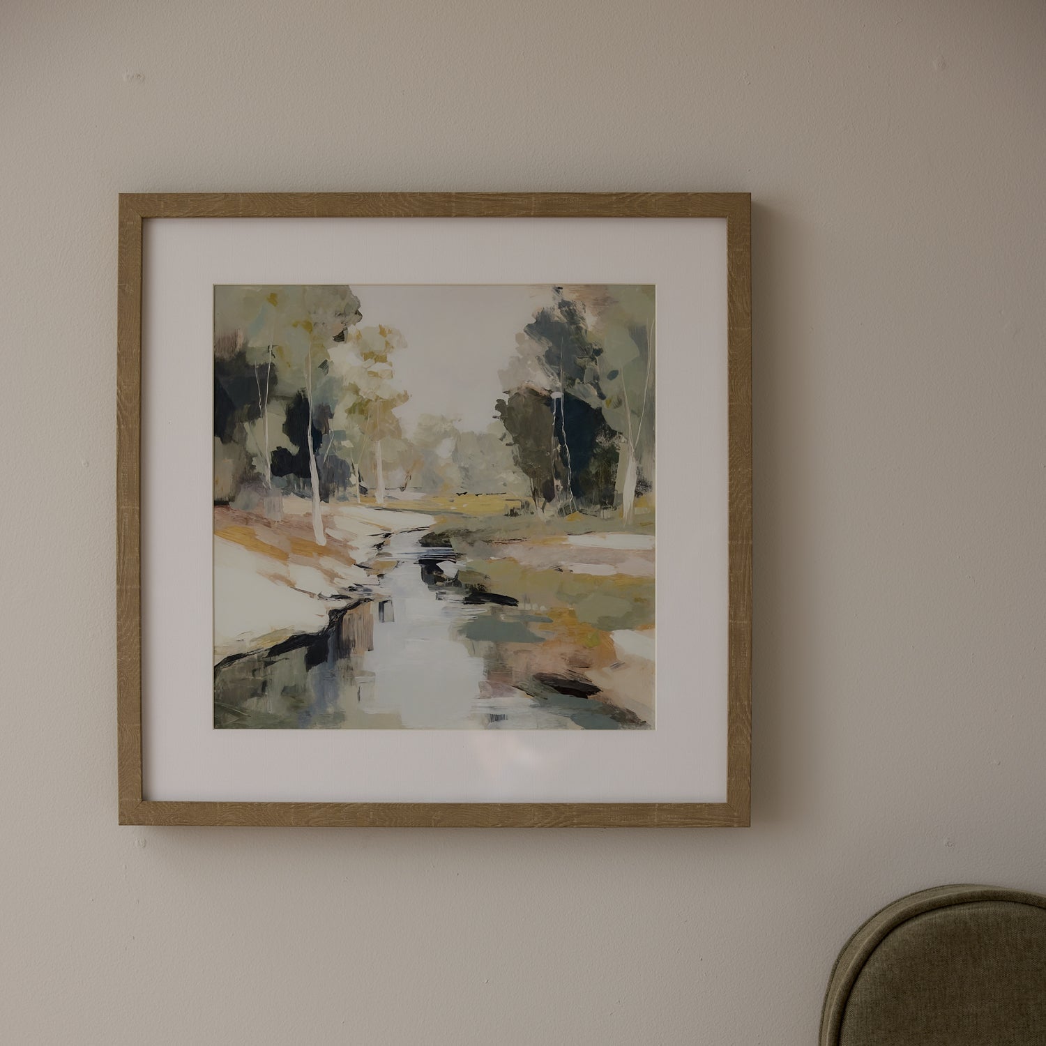 Tranquil Stream Print 50 x 50cm - Gaudion Furniture