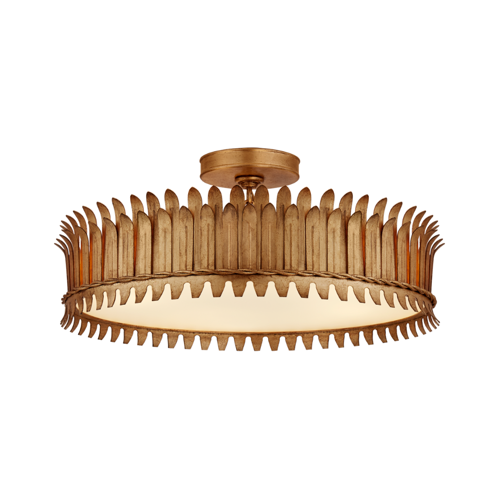 Visual Comfort & Co Flush Mount Leslie Large Semi Flush