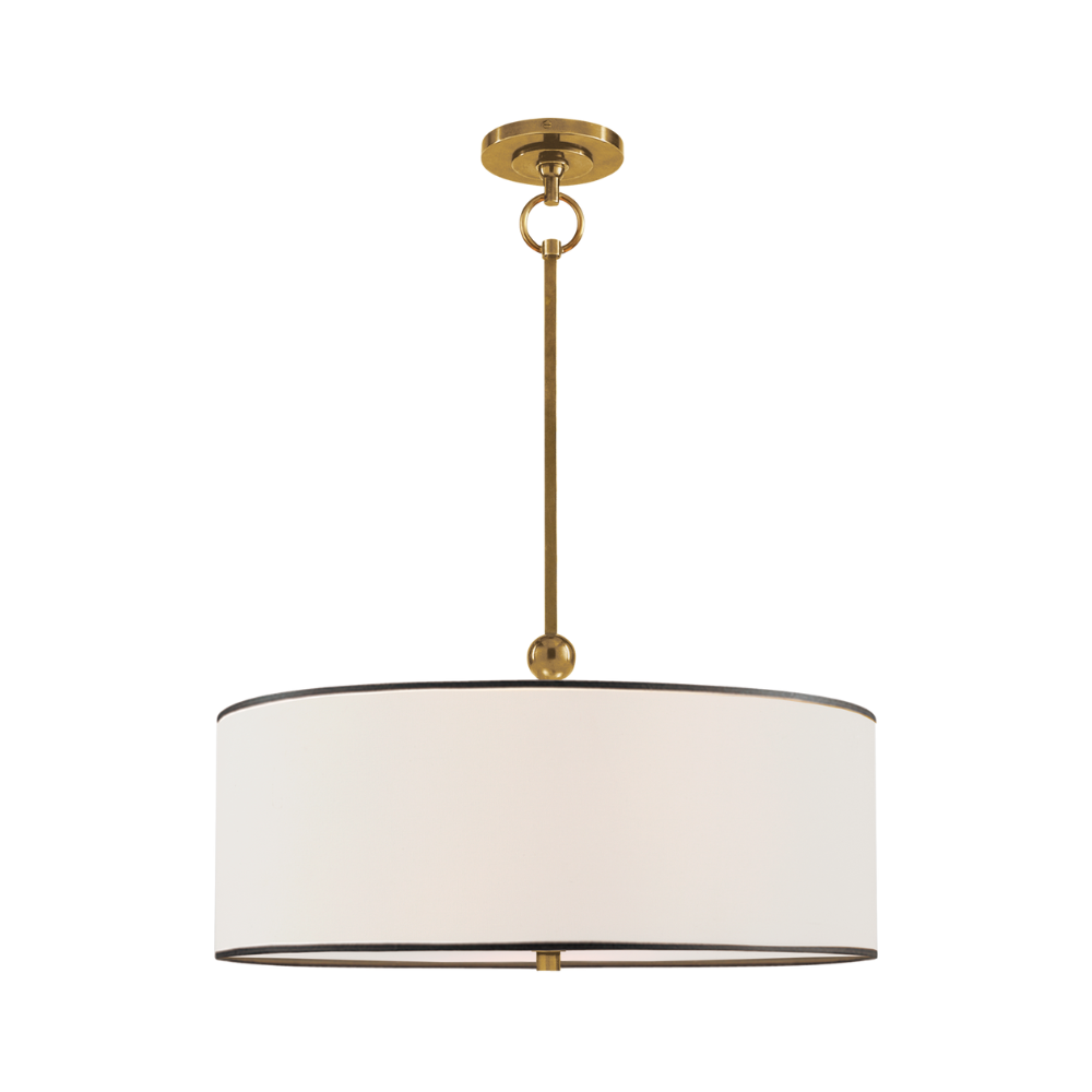 Visual Comfort & Co Pendant Light Reed Hanging Shade