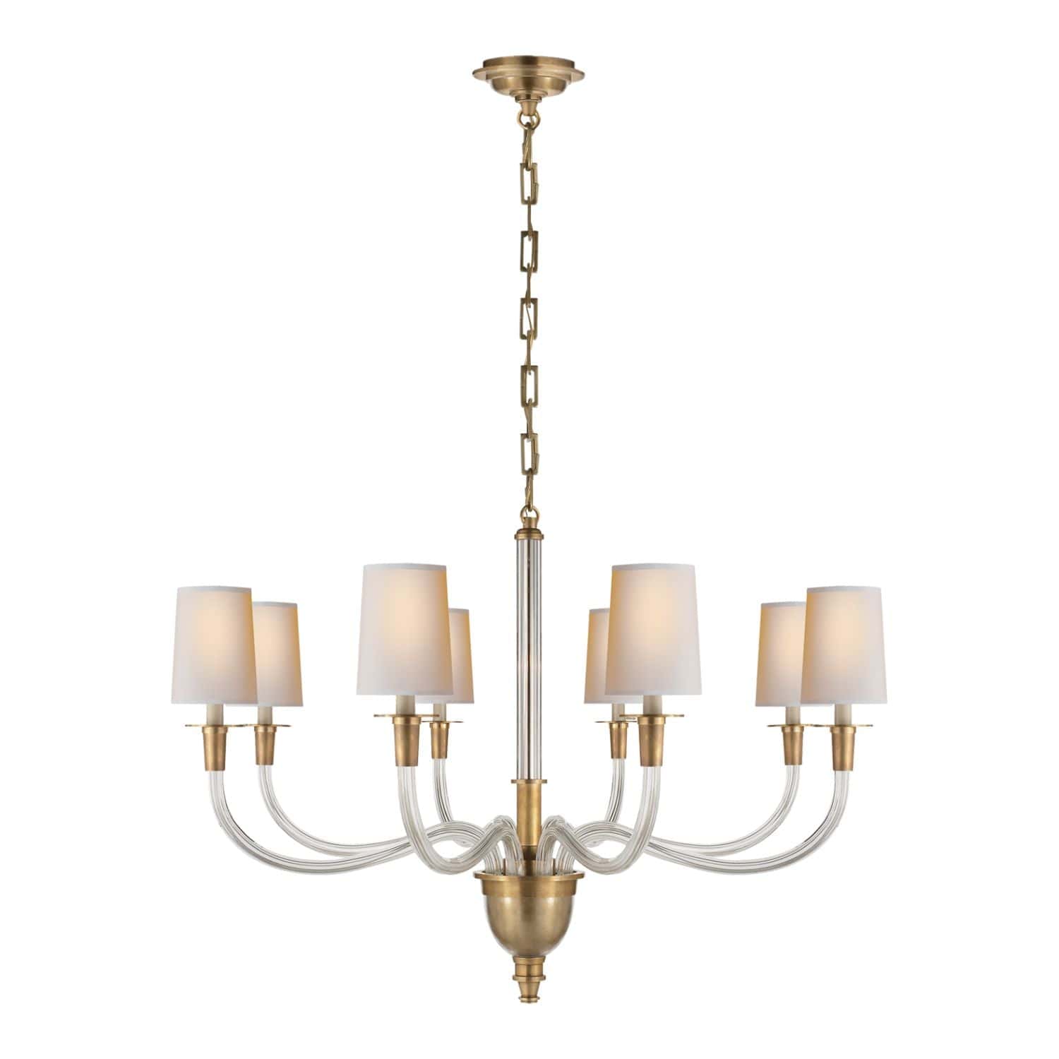 Vivian Large One Tier Chandelier 2 Finishes - Gaudion Furniture
