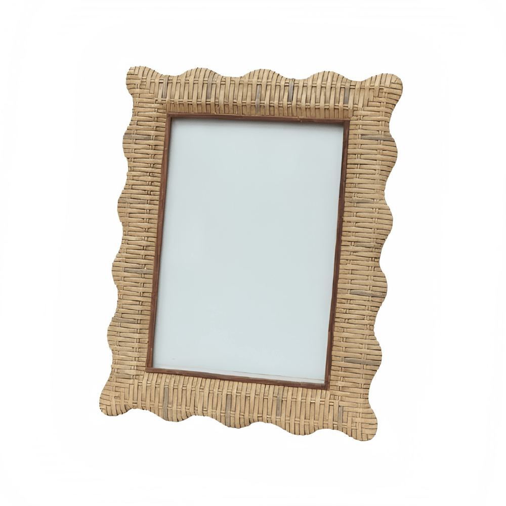 Wave Photo Frame 5 x 7 Inches Rattan