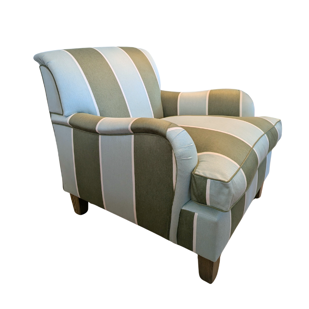 Ralph Armchair in ROMO Arbury by Gaudion Furniture Made in Melbourne