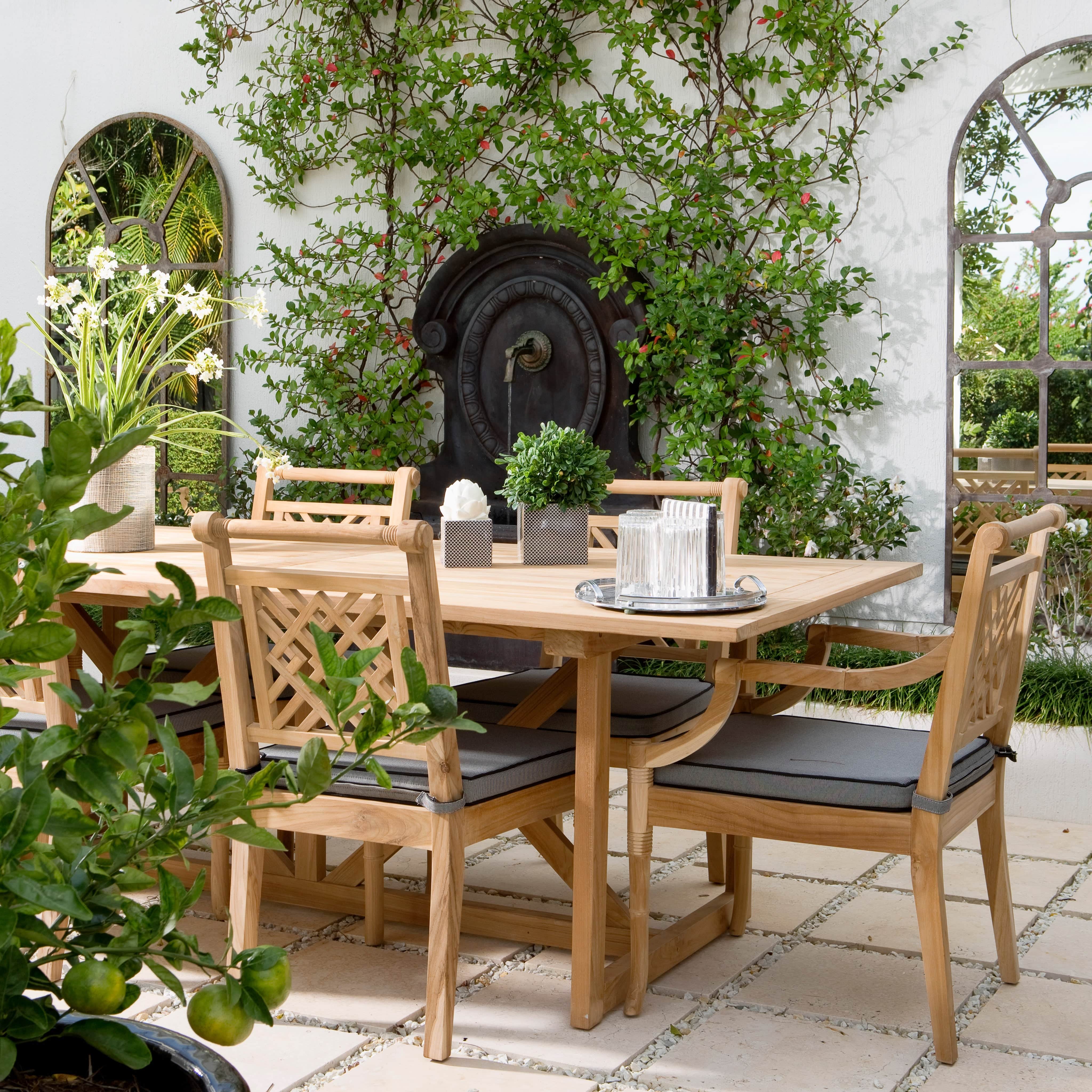 Xavier Furniture Outdoor Furniture Portofino Outdoor Teak Dining Chair