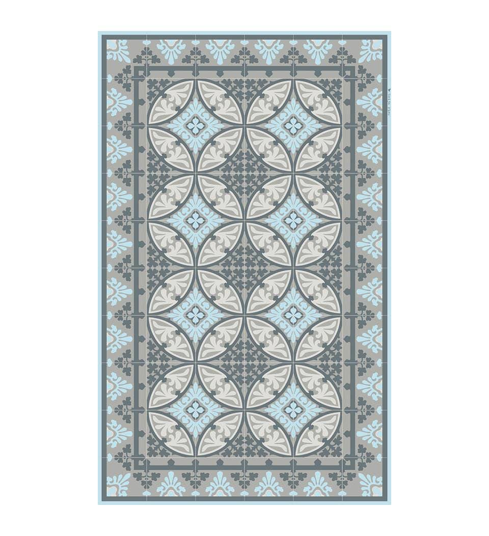 Beija Flor Rug 1 x Large 70 cm x 120 cm Barcelona Blue Mat Beija Flor Barcelona Blue Floor Mat