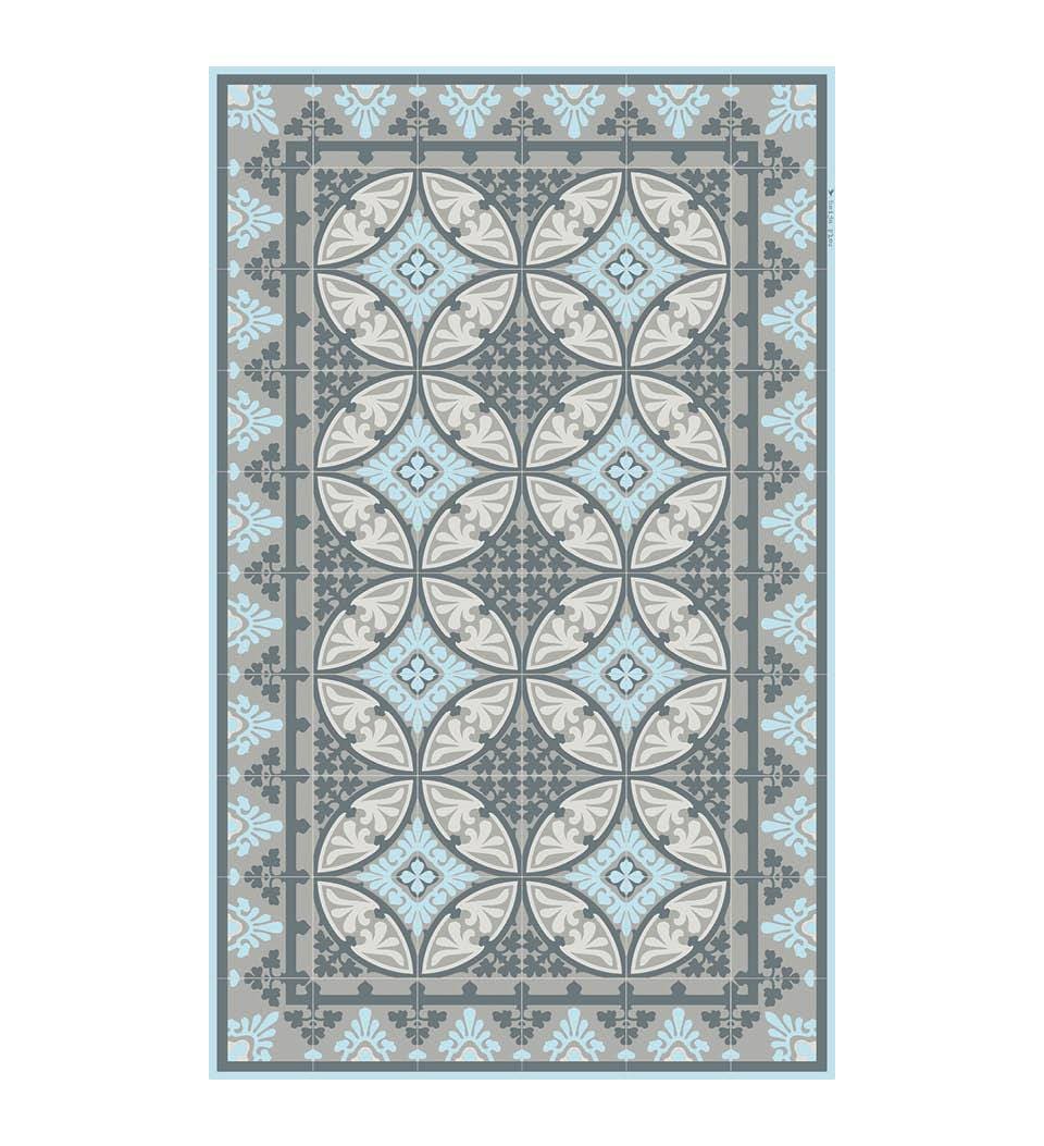 Beija Flor Rug 1 x Large 70 cm x 120 cm Barcelona Blue Mat Beija Flor Barcelona Blue Floor Mat