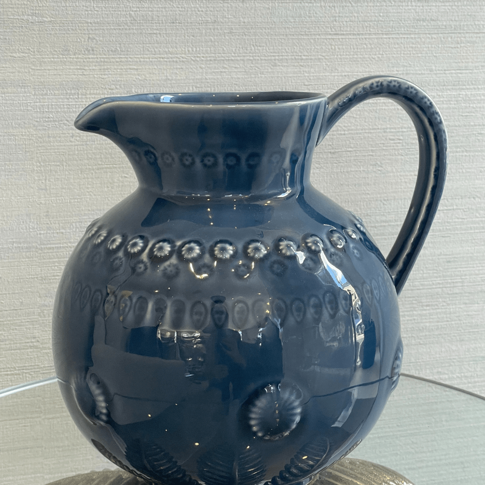 Bordallo Pinheiro jug Bordallo Pinheiro Azul Blue Jug