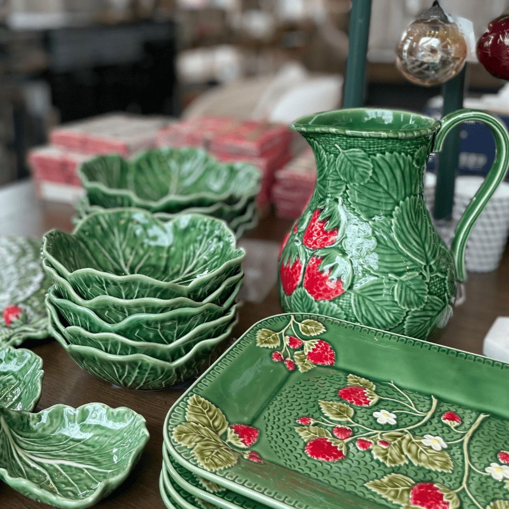 Bordallo Pinheiro Strawberry Jug - Gaudion Furniture