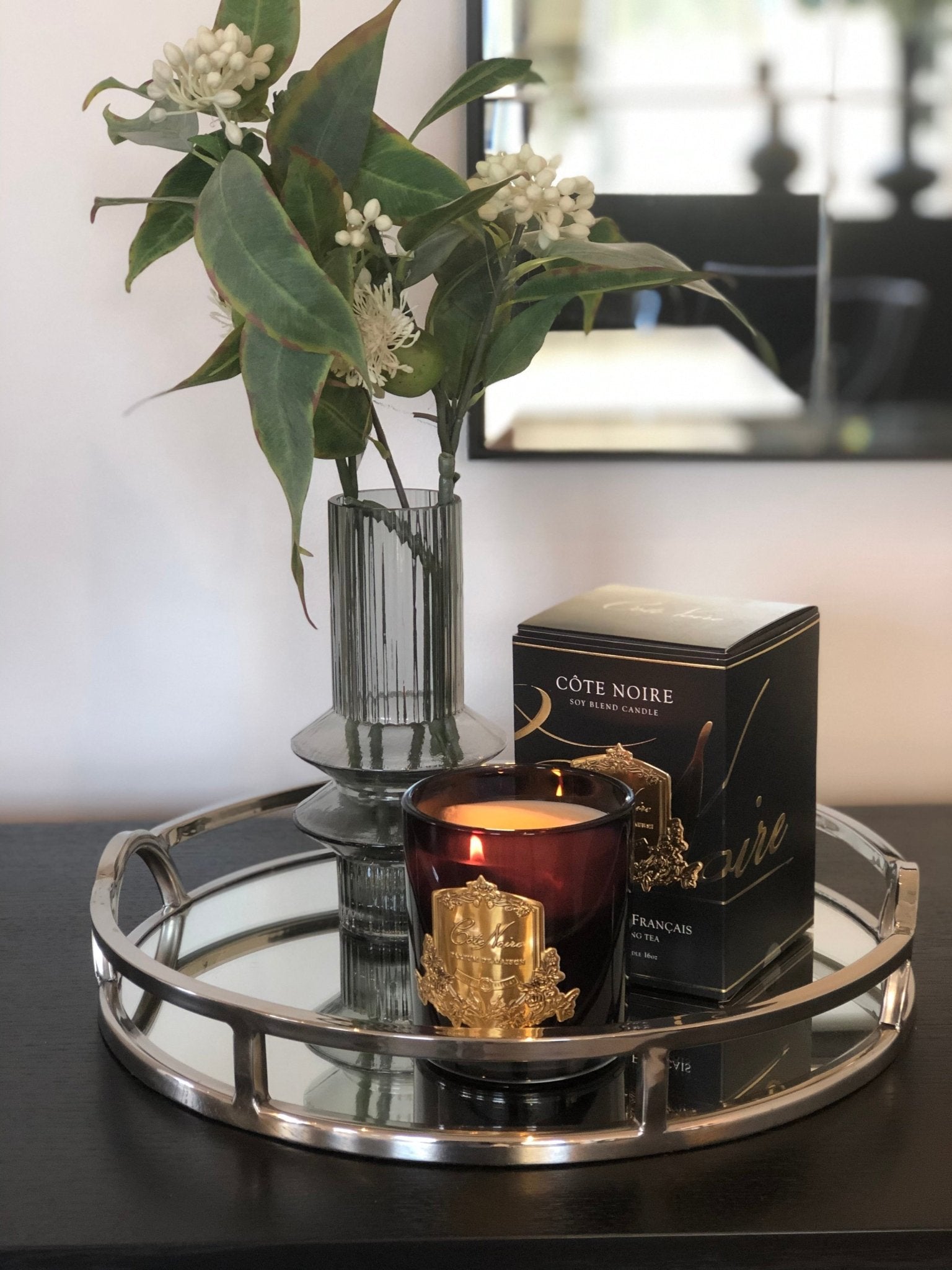 Candle Cote Noire French Morning Tea Crystal - Gaudion Furniture