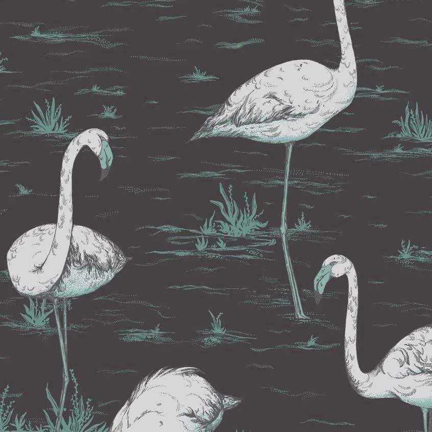 Cole and Son Wallpaper 1 x 95/8048 Flamingos Wallpaper Roll Cole & Son Flamingos Wallpaper