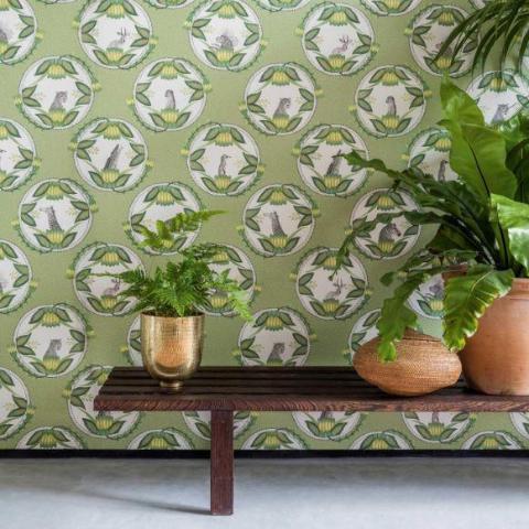 Cole & Son Ardmore Cameos Wallpaper 4 Colours - Gaudion Furniture