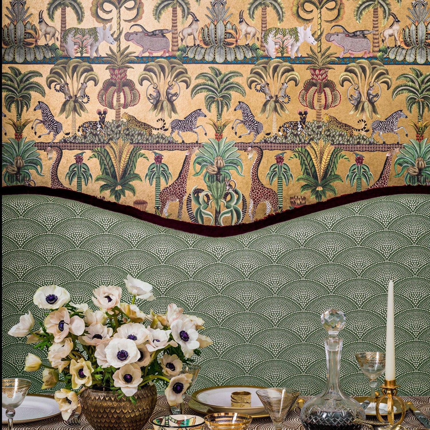 Cole & Son Ardmore Jabula Afrika Kingdom Wallpaper 3 Colours - Gaudion Furniture