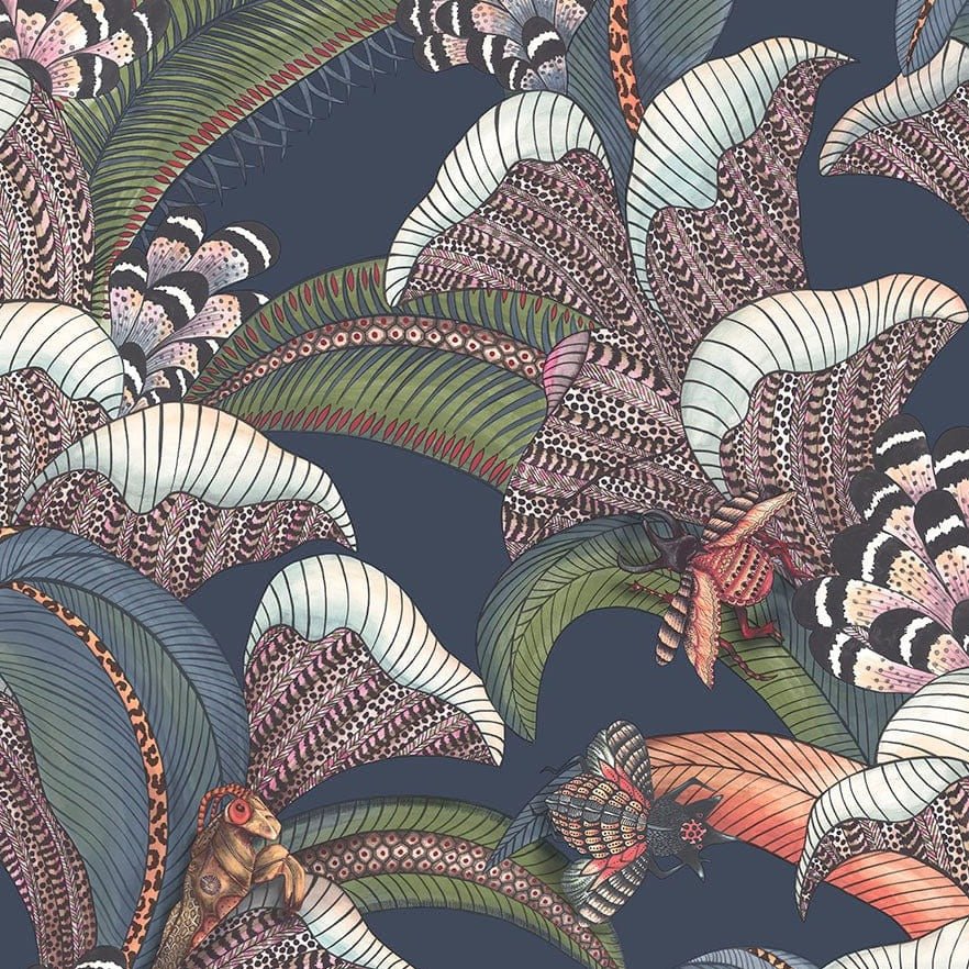 Cole & Son Ardmore Jabula Hoopoe Leaves Wallpaper 7 Colours - Gaudion Furniture