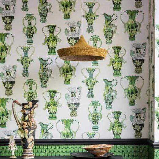 Cole & Son Ardmore Khulu Vases Wallpaper 4 Colours - Gaudion Furniture