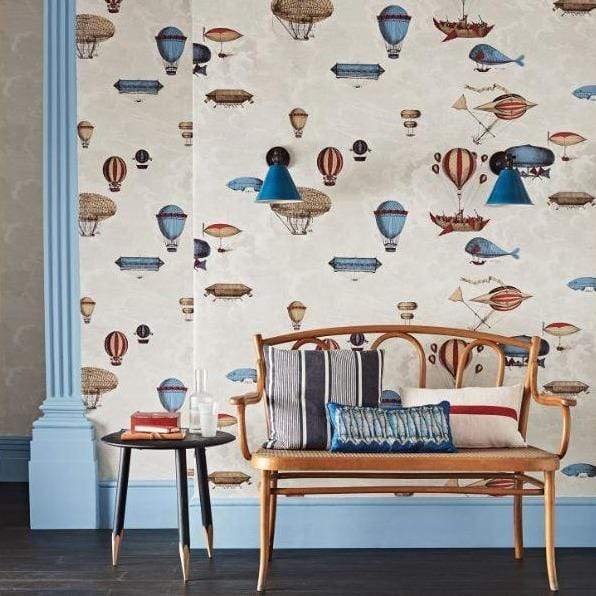 Cole & Son Fornasetti Macchine Volanti Wallpaper 4 Colours - Gaudion Furniture