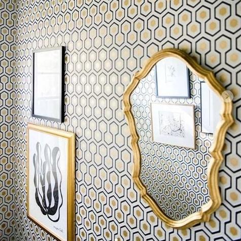 Cole & Son Hicks Hexagon Wallpaper 7 Colours - Gaudion Furniture