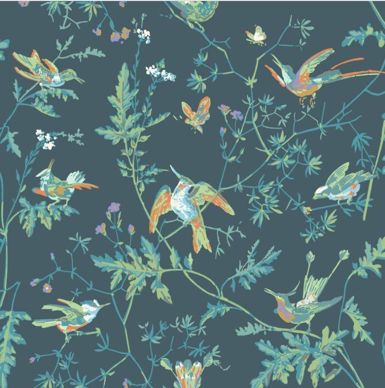 Cole & Son Hummingbirds Wallpaper 9 Colours - Gaudion Furniture