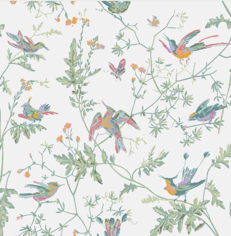 Cole & Son Hummingbirds Wallpaper 9 Colours - Gaudion Furniture
