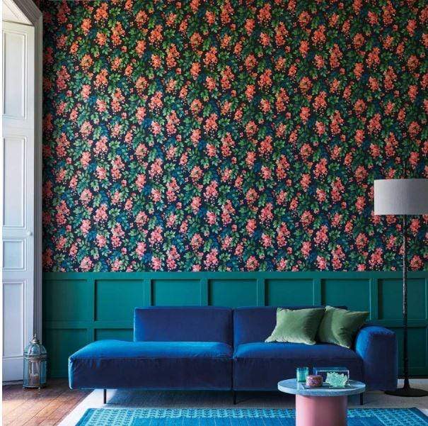 Cole & Son Seville Bouginvillea Wallpaper 4 Colours - Gaudion Furniture