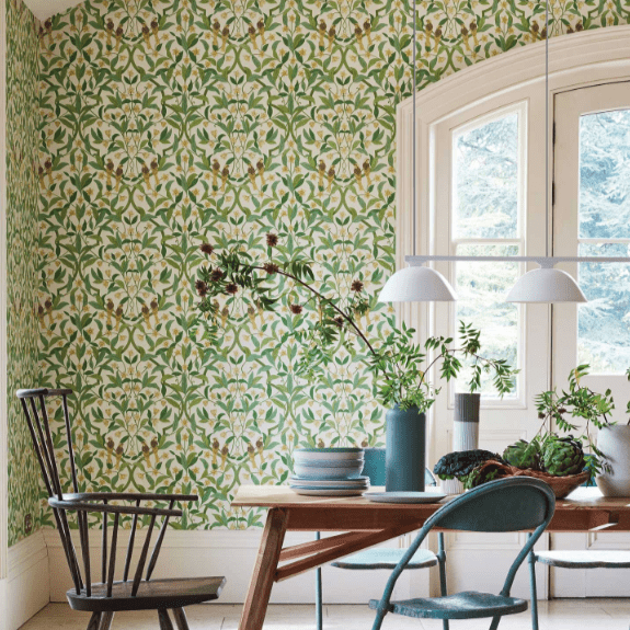 Cole & Son Seville Jasmine & Serin Symphony Wallpaper 4 Colours - Gaudion Furniture