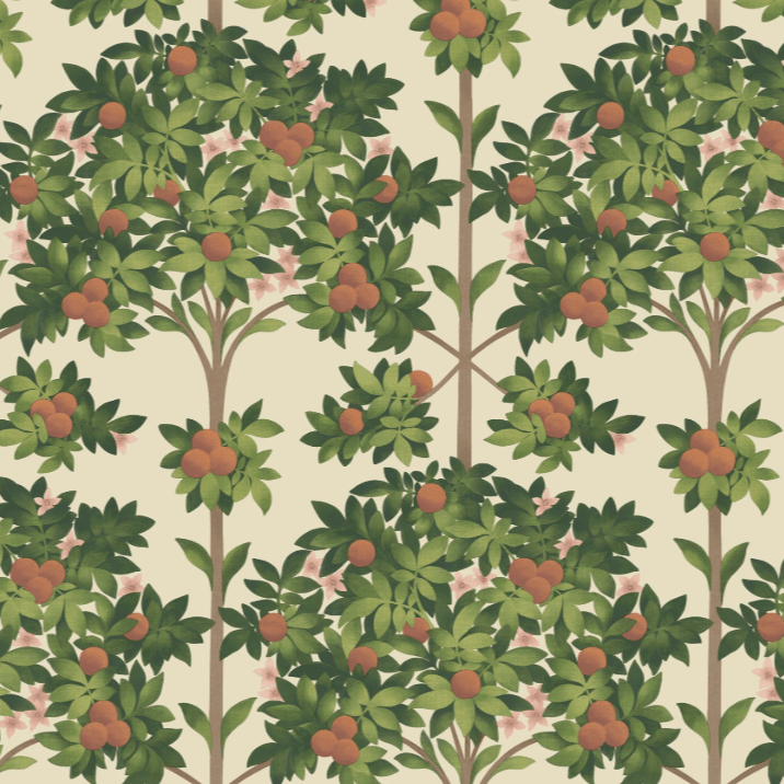 Seville Orange Blossom Wallpaper Roll Cole and Son Seville Orange Blossom Wallpaper 4 colours