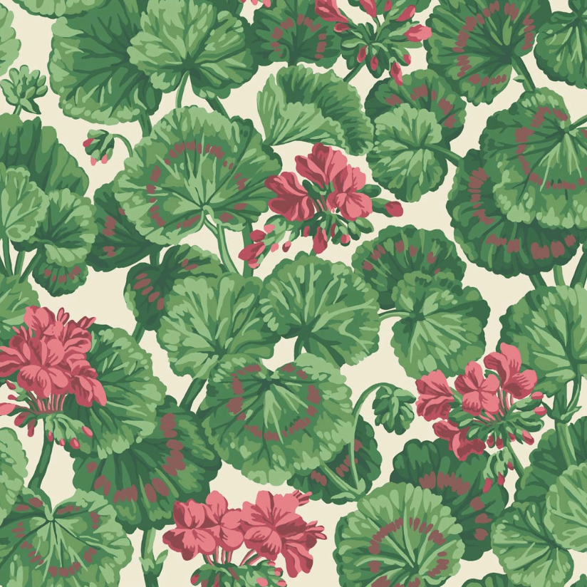 Cole & Son 117/11034 Geranium Wallpaper Roll Cole and Son Seville Geranium Wallpaper 4 colours