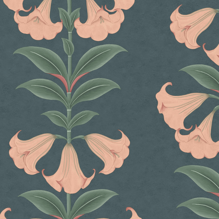 Cole & Son Wallpaper 1 x 117/3009 Angel's Trumpet Wallpaper Roll Cole and Son Seville Angel's Trumpet Wallpaper 4 colours