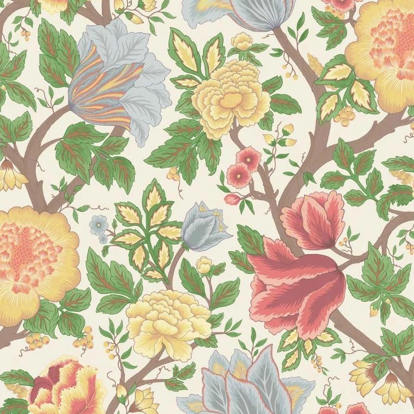 Cole & Son Midsummer Bloom Wallpaper Roll Cole and Son The Pearwood Midsummer Bloom Wallpaper