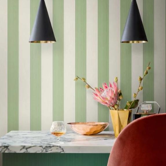 Cole and Son Marquee Stripes Jaspe Stripe Wallpaper 8 Colours