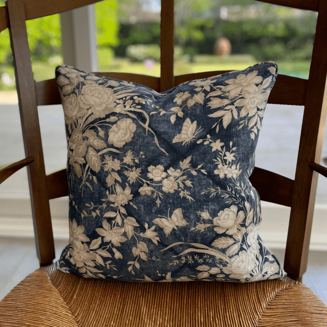 Cushion in Ralph Lauren Eliza Blue - Gaudion Furniture