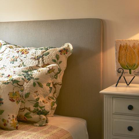 Custom Made Straight Top Upholstered Bedhead - Gaudion Furniture