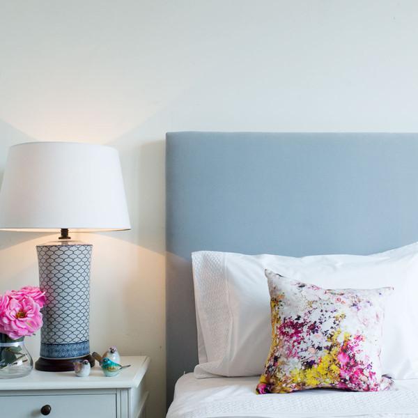 Custom Made Straight Top Upholstered Bedhead - Gaudion Furniture