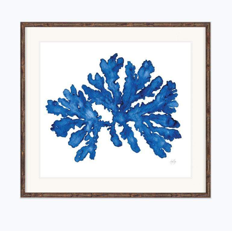 Designer Boys Artwork 1 x Coral Print 1 Bamboo Brown Frame Coral Prints - 3 Designs to choice from