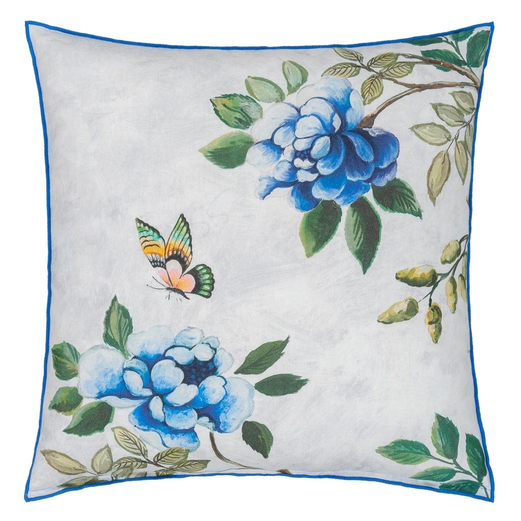 Designers Guild Cushions Designers Guild Porcelaine De Chine Cobalt Linen Cushion