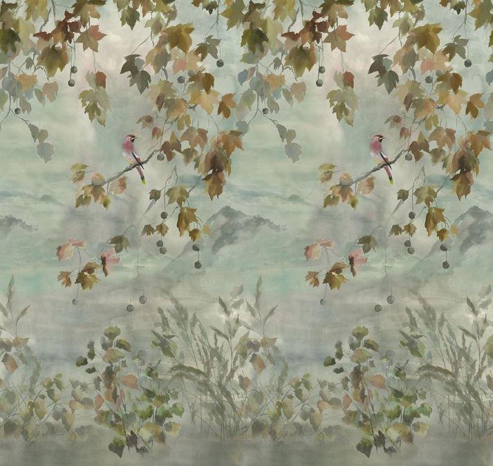 Designers Guild Miyako Scene 2 Dove Wallpaper - Gaudion Furniture