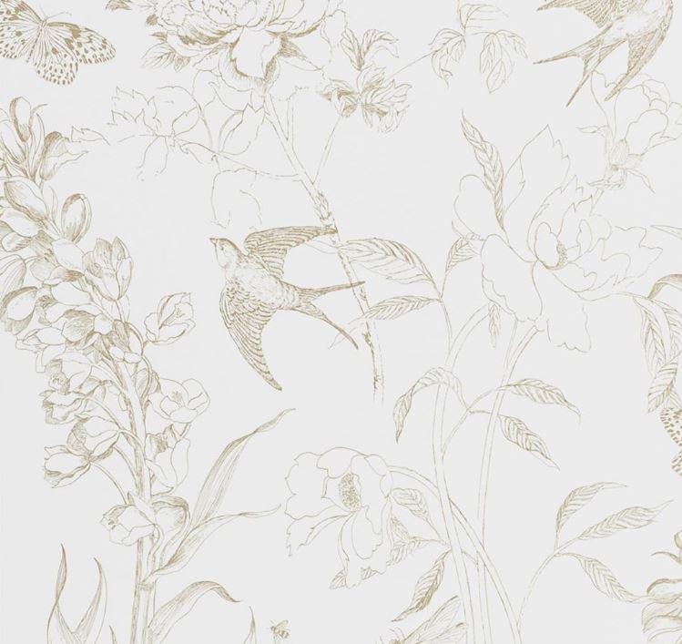 Gold Sibylla Garden Wallpaper Roll Designers Guild Sibylla Garden Wallpaper 2 Colours