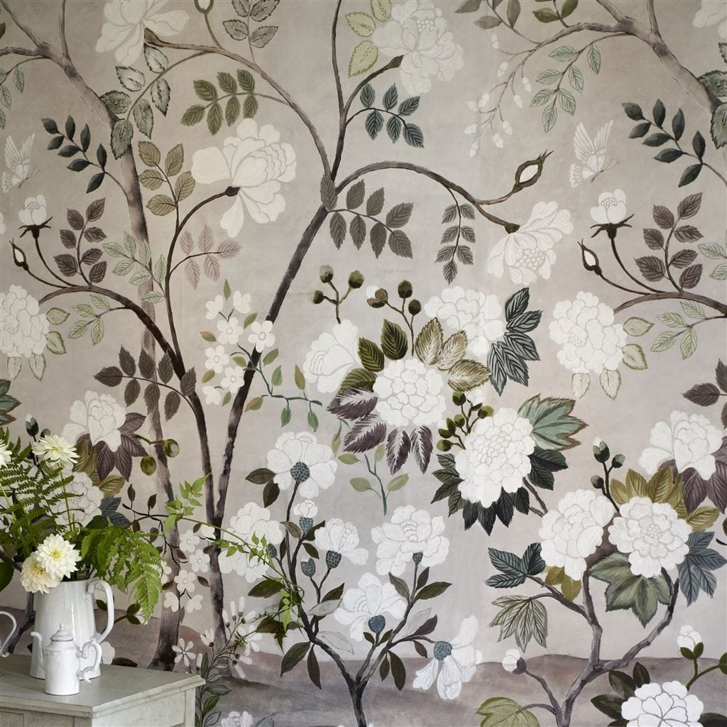 Designers Guild Wallpaper Designers Guild Fleur Orientale Pale Birch Wallpaper Panel