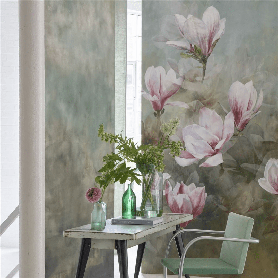 Designers Guild Wallpaper Designers Guild Yulan Magnolia Wallpaper Panel