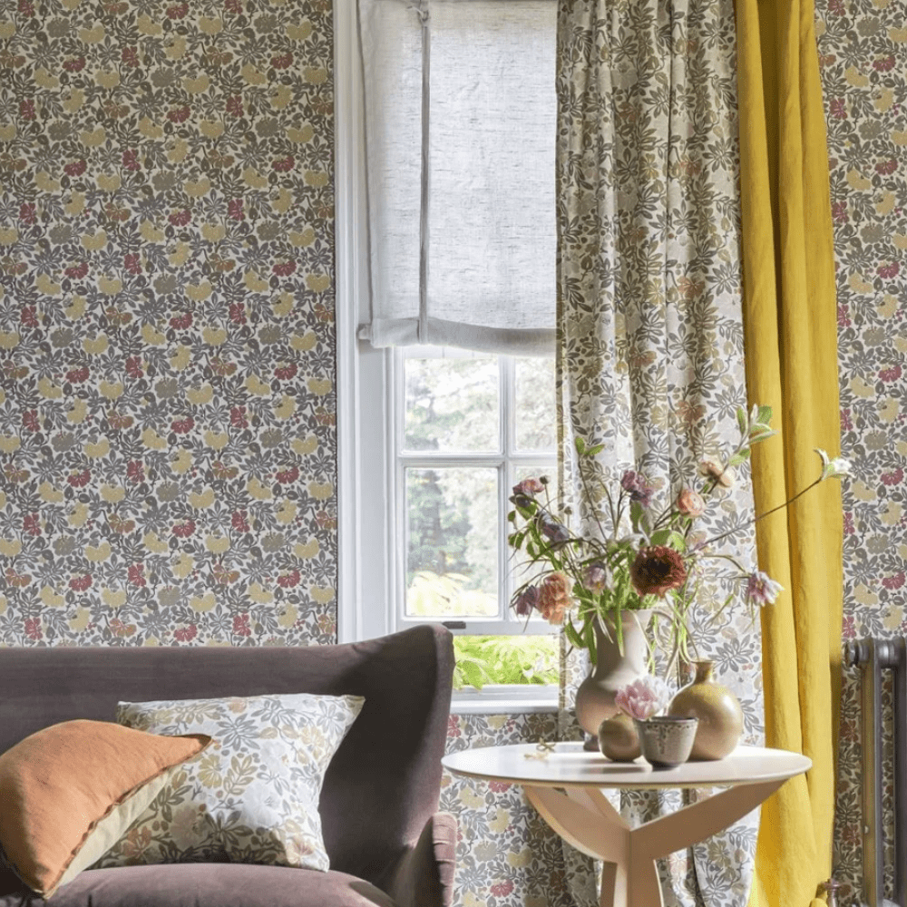 English Heritage Carlisle Fauna Plaster Wallpaper 5 Colours - Gaudion Furniture