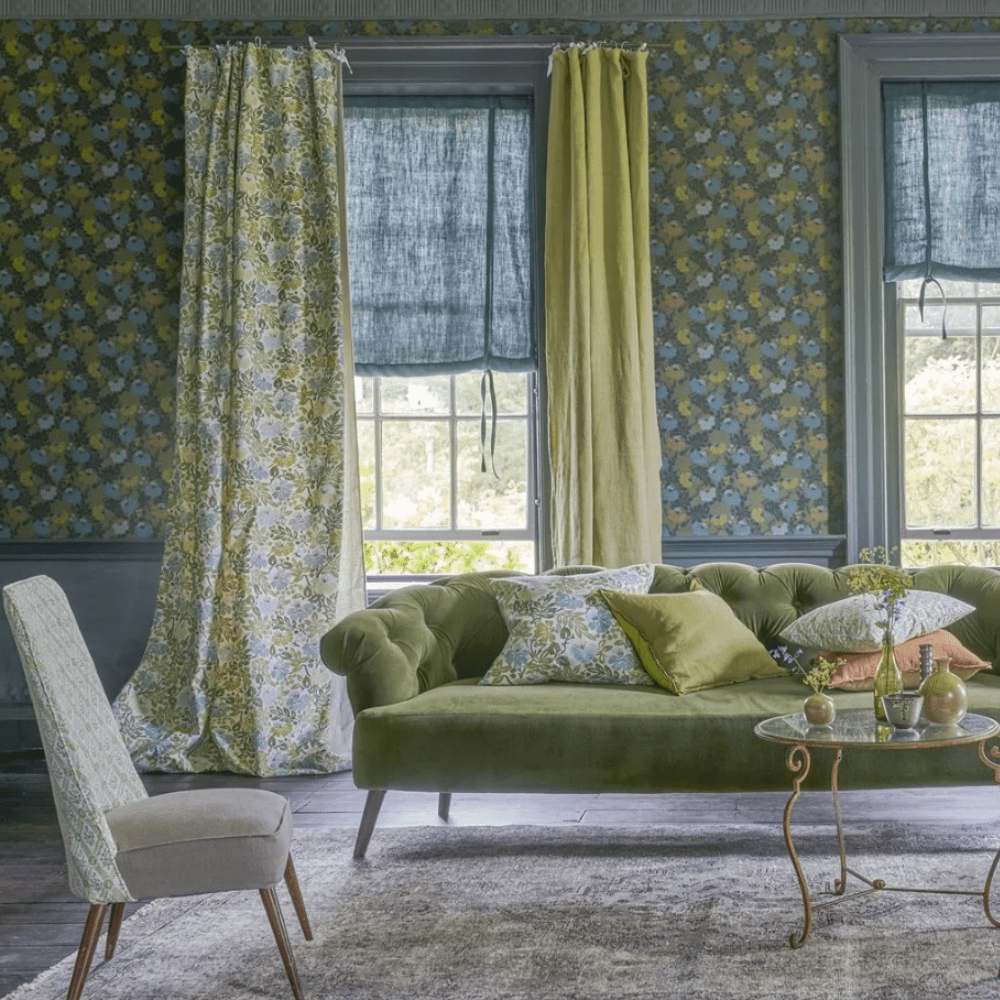 English Heritage Carlisle Fauna Plaster Wallpaper 5 Colours - Gaudion Furniture